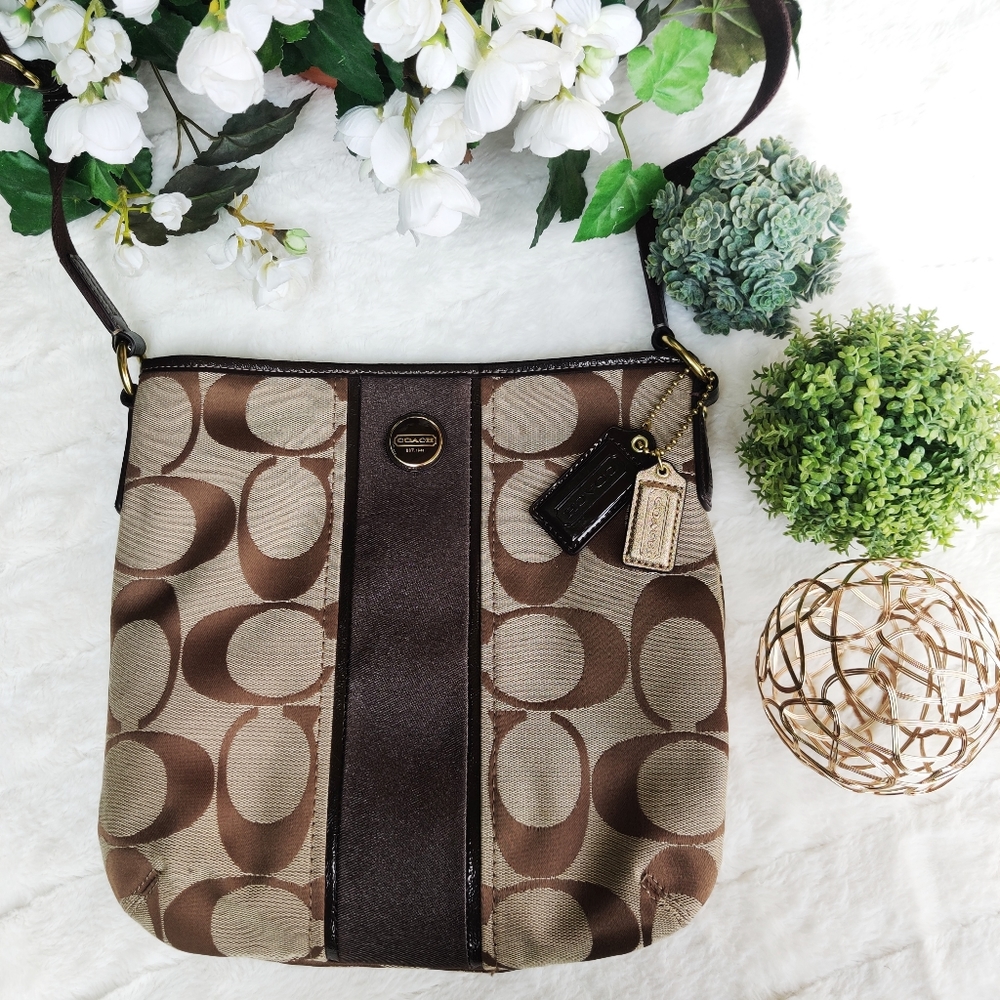 Coach Vintage Heritage Stripe Crossbody Bag